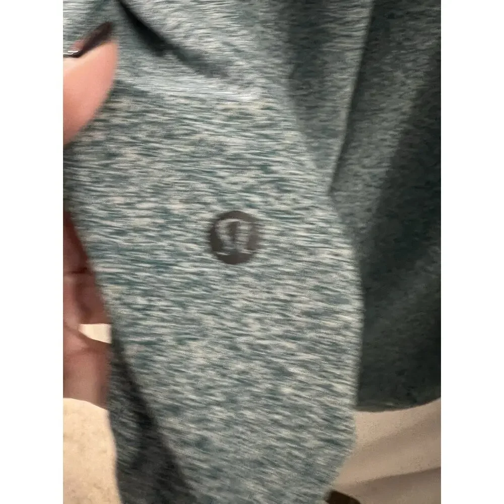 Lululemon Men’s Long Sleeve Surge Warm Tee Heathered Green Sz Xxl - Picture 3 of 5